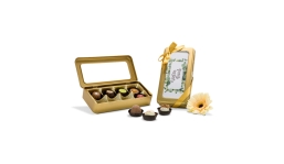 Gift product / gift article: Christmas: Gold box Vielen Dank