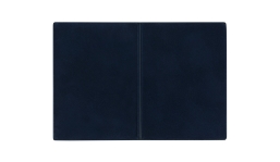 Ausweistasche 2-fach Veloursfolie blau