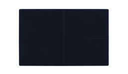 Ausweistasche Euro Veloursfolie blau