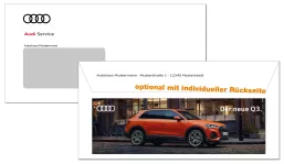 AUDI Service Briefumschläge