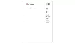 AUDI Zentrum Briefbogen