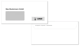 Briefumschlag DIN lang (1-farbig schwarz)