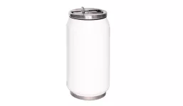 Stainless steel bootle coke 500 ml - white