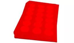 Premium labels neon red (matte)