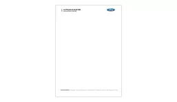 FORD Stationery with company imprint