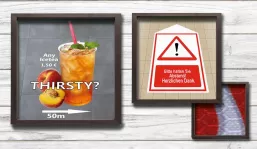 Fussbodenaufkleber inkl. Konturschnitt