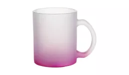 Glass mug with gradient 330 ml - violet