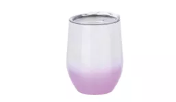 Glühweintasse 360 ml - weiß/violett