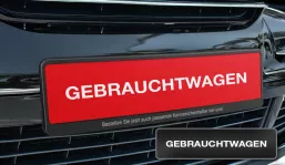 License plate inserts for used cars