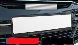 Blank license plate inserts