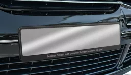 Blank license plate inserts silver