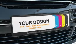 License plate insert, individually