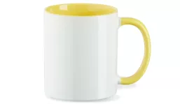 Cup Funny 330 ml - white/yellow