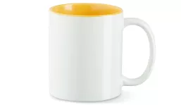 Cup Maria 330 ml - white/gold yellow