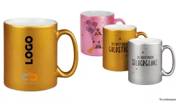 Tasse im Metallic-Look 330 ml