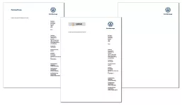 VW Commercial Vehicles Stationery