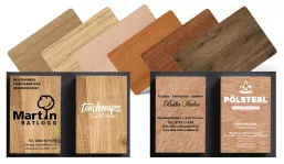 Wooden business card