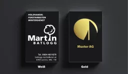 Business card black