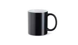 Zaubertasse aus Keramik 330 ml - schwarz matt