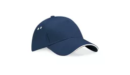 Beechfield Ultimate 5 Panel Cap - french navy/putty
