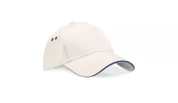 Beechfield Ultimate 5 Panel Cap - putty/french navy