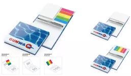 Haftnotiz-Set Amsterdam Bookcover White