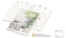 Buchkalender 2027 Prestige-Flexx Naturkarton Recycling