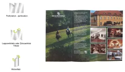 Folded flyer DINA4 folded