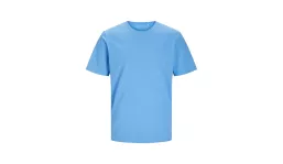 JACK & JONES - Canvas Tee Blk7526 - azure blue