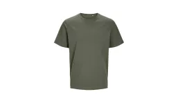 JACK & JONES - Canvas Tee Blk7526 - beetle green