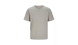 JACK & JONES - Canvas Tee Blk7526 - drizzle grey