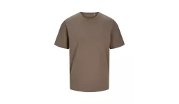 JACK & JONES - Canvas Tee Blk7526 - falcon brown