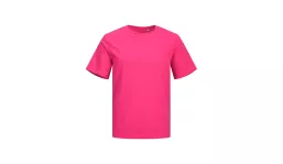 JACK & JONES - Canvas Tee Blk7526 - fuchsia rose