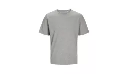 JACK & JONES - Canvas Tee Blk7526 -  light grey melange 