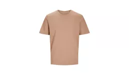 JACK & JONES - Canvas Tee BLK7526 - WARM TAUPE SAND