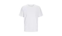 JACK & JONES - Canvas Tee Blk7526 - white
