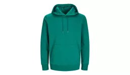 JACK & JONES - Cosy Hoodie Blk3902 - alpine green