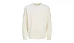 JACK & JONES - Tour Crew Neck Sweat BLK3900 - EGRET OFFWHITE