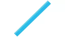 Lineal 30 cm-blau