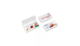 Pill box with 3 compartments