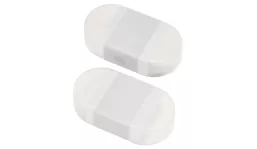 Sharpener with eraser - white