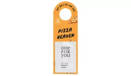 Werbeanhänger, Erfrischungstuch