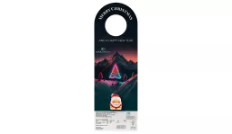 Werbeanhänger Weihnachtsmann