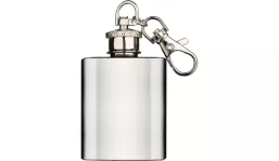 ZORR Flachmann 1OZ/28,3 ml Schlüsselanhänger chrome gebürstet