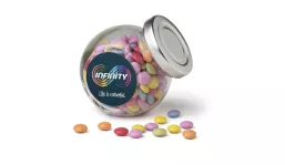 Mini candy jar with screw lid