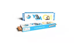 NEOH chocolate bars in promotional packaging