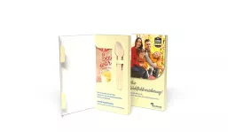 Dr. Oetker soul-warming cup pudding in a folding cardboard