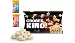 Seeberger Microwave popcorn in advertising box