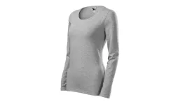 SLIM 139 Damen T-Shirt - dunkelgrau melliert