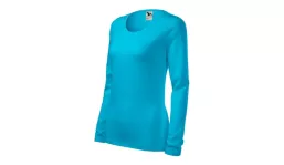 SLIM 139 Damen T-Shirt - türkiesblau